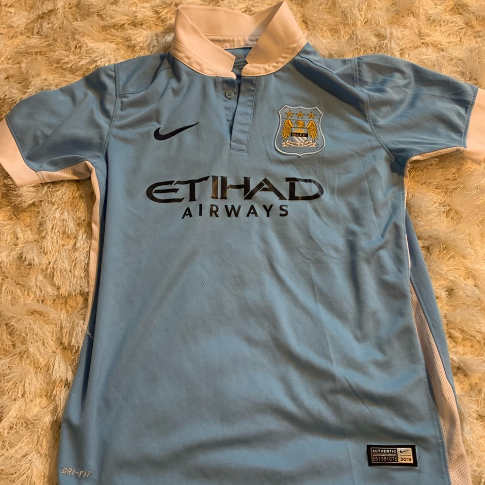 Boys Manchester City Nike Dry Fit Jersey
